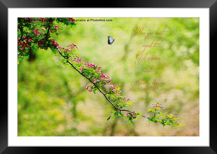  When we believe Framed Mounted Print by Fine art by Rina