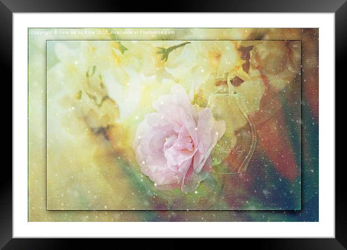  Winter's Love Framed Mounted Print by Fine art by Rina