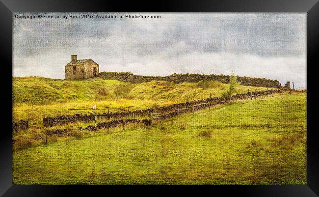 Passing through the Hamlet of Whittaker Framed Print by Fine art by Rina