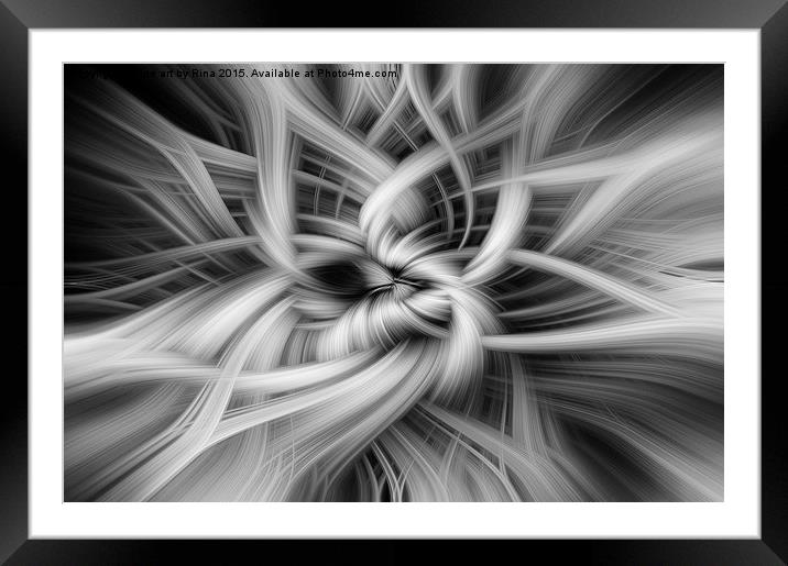 Abstract Framed Mounted Print by Fine art by Rina