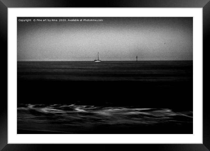 Motion on the Ocean Framed Mounted Print by Fine art by Rina