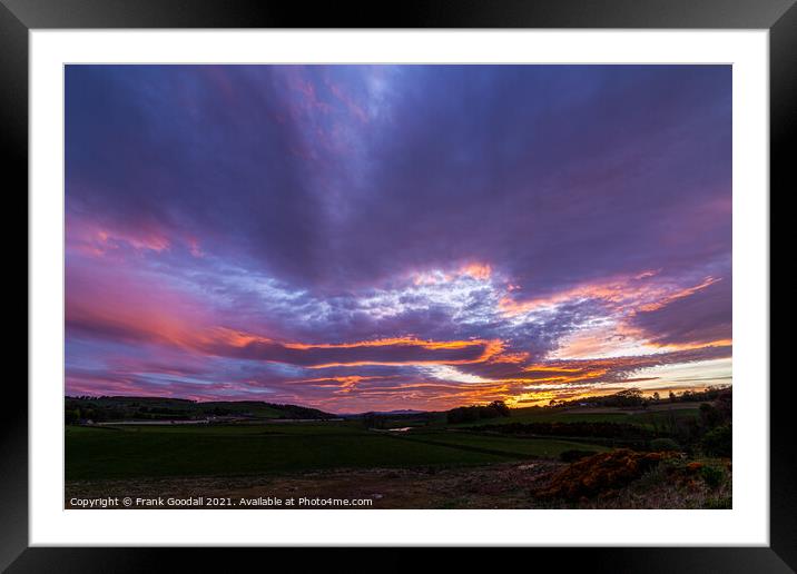 Sky cloud Framed Mounted Print by Frank Goodall