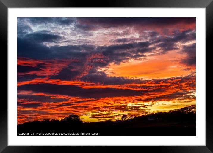 Angry sky Framed Mounted Print by Frank Goodall