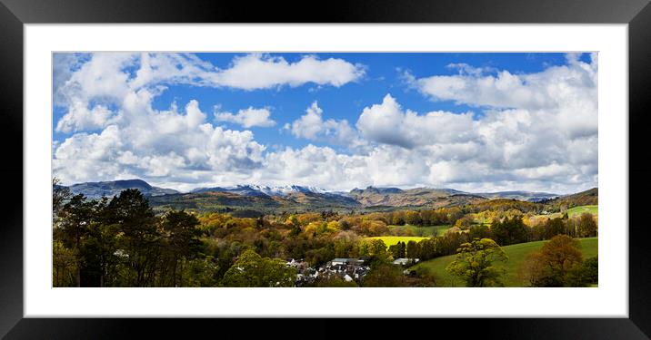 Cumbrian Mountains from Troutbeck Framed Mounted Print by Maggie McCall