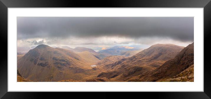 Cumbrian Mountains, Cumbria, Framed Mounted Print by Maggie McCall