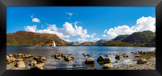 Ullswater Panorama Framed Print by Maggie McCall