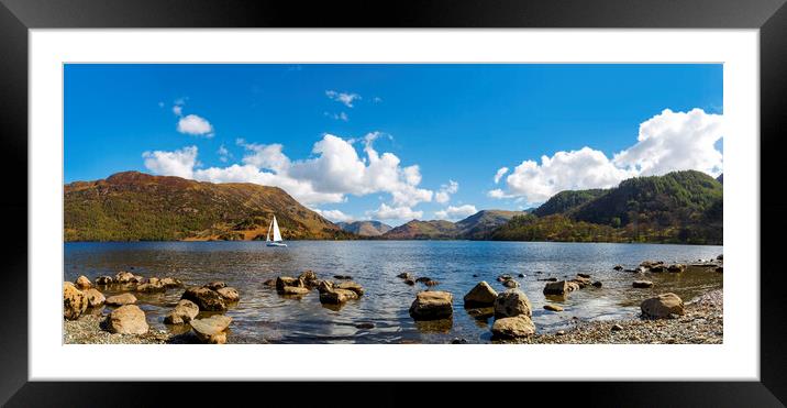 Ullswater Panorama Framed Mounted Print by Maggie McCall