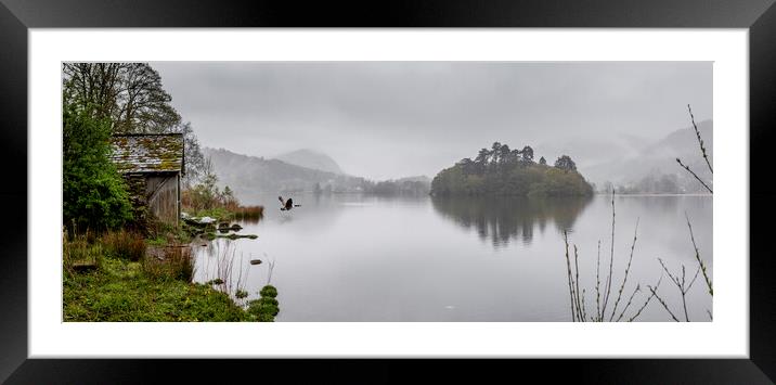 Grassmere Boat House, Cumbria Framed Mounted Print by Maggie McCall