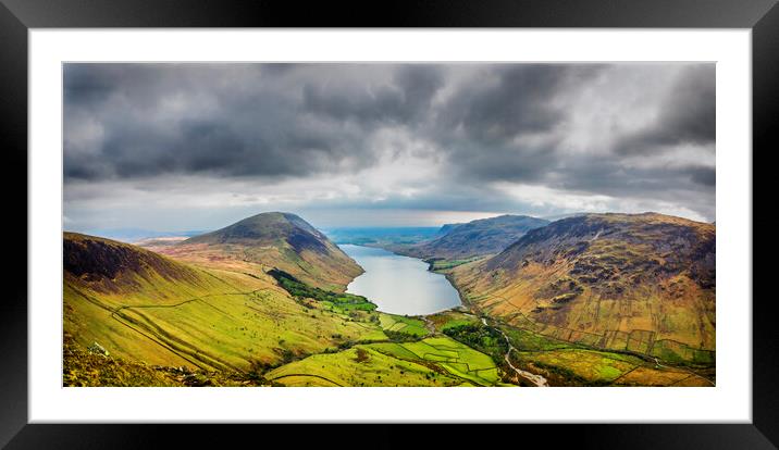 Wast Water from Lingmel Framed Mounted Print by Maggie McCall