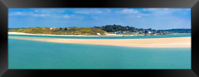 Padstow Sands Rock Framed Print by Maggie McCall