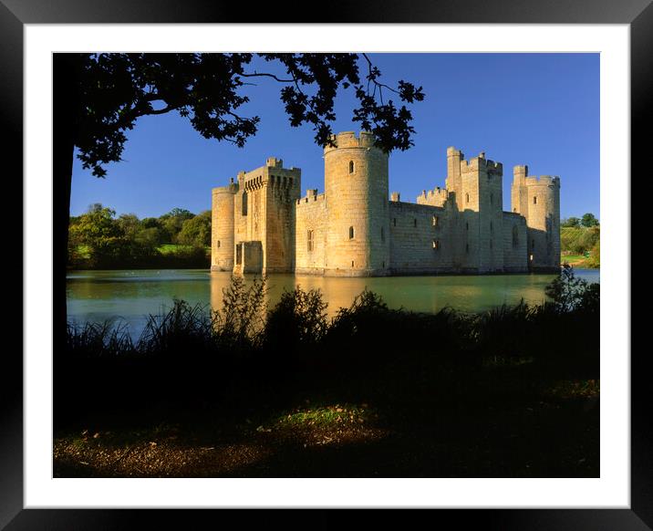 Bodiam  Castle,  Robrtsbridge, East Sussex Framed Mounted Print by Maggie McCall