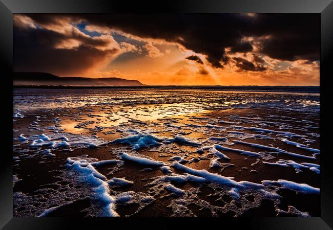 Widemouth Bay, Bude, Cornwall, England Framed Print by Maggie McCall