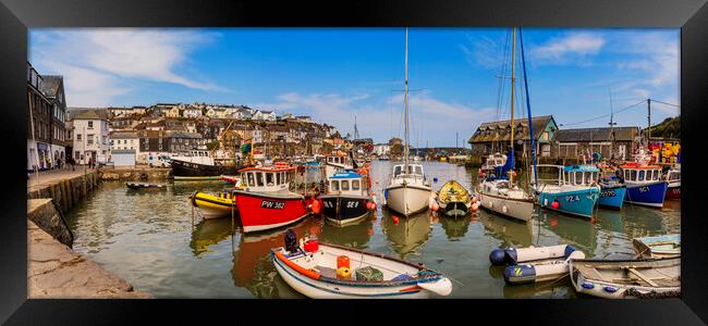 Mevagissey Harbour, Cornwall, England Framed Print by Maggie McCall