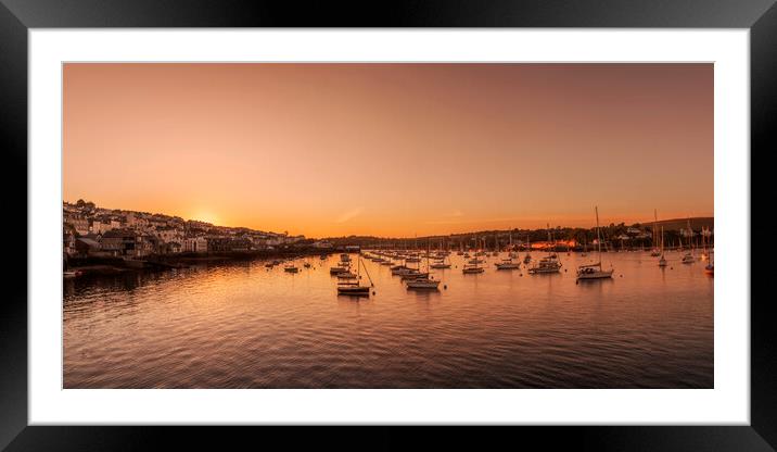 Falmouth Estuary Sunset Framed Mounted Print by Maggie McCall