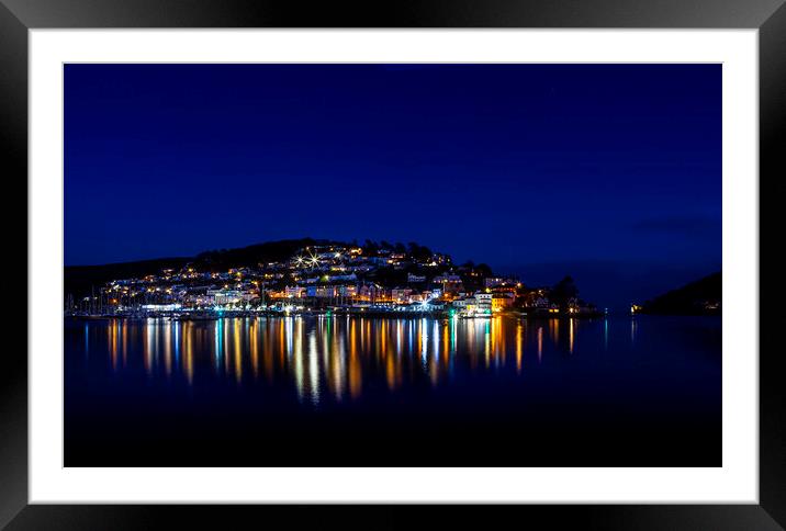  Illuminated Kingswear, Devon Framed Mounted Print by Maggie McCall