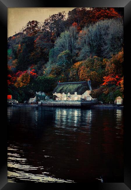 Smugglers  Cottage, Dittisham , South Devon, Framed Print by Maggie McCall