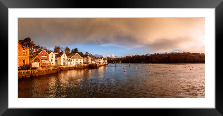 Fowey and River Fowey Framed Mounted Print by Maggie McCall