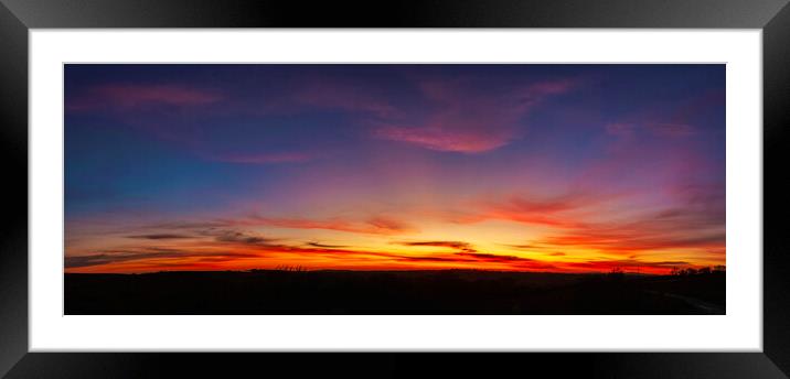 Dartmoor Sunset, Sheeps Tor Devon Framed Mounted Print by Maggie McCall