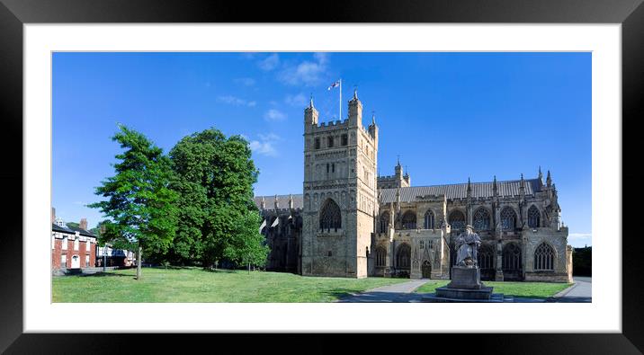 Exeter Cathedral, Devon Framed Mounted Print by Maggie McCall