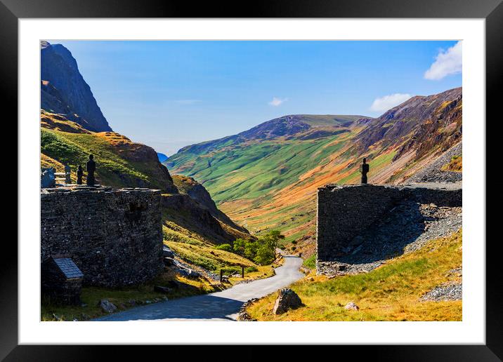 Head of Honister Pass, Cumbria Framed Mounted Print by Maggie McCall