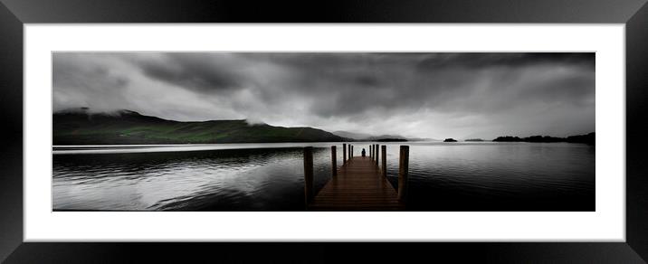 Ashness Gate Jetty, Derwent Water, Cumbria Framed Mounted Print by Maggie McCall