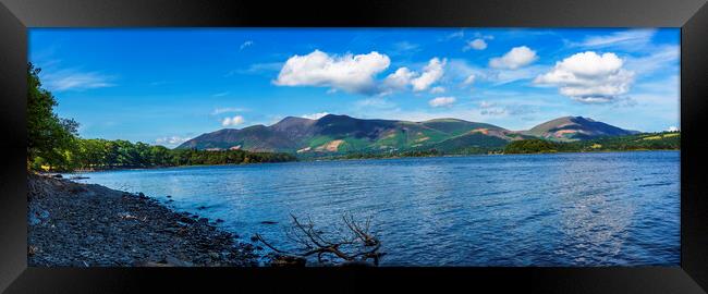 Skiddaw across Derwent Water, Cumbria Framed Print by Maggie McCall