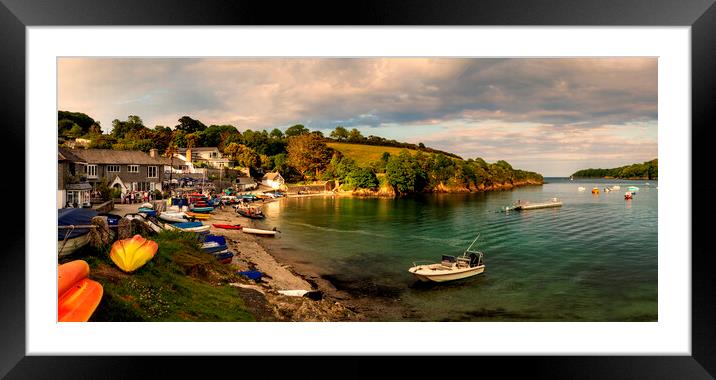 Helford Passage at sunset 2 Framed Mounted Print by Maggie McCall