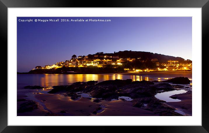 Looe sunset, Cornwall Framed Mounted Print by Maggie McCall