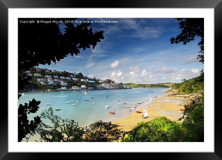 Salcombe Estuary, South Devon Framed Mounted Print by Maggie McCall