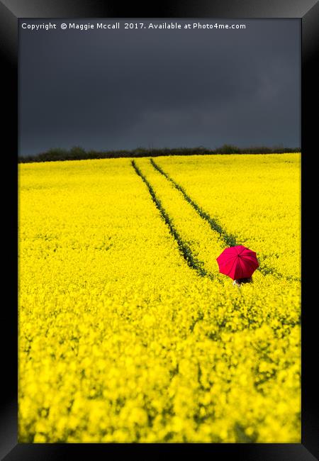 Red and Yellow and... Framed Print by Maggie McCall