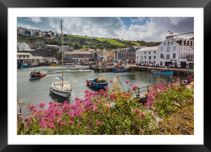 Mevagissey Fishing Village, Cornwall Framed Mounted Print by Maggie McCall