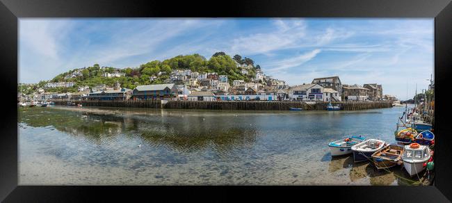 East Looe  across Estuary from West Looe Framed Print by Maggie McCall