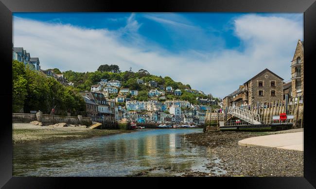 West Looe from the Looe Estuary Framed Print by Maggie McCall
