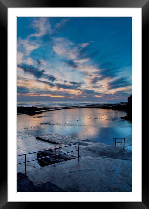 Bude Seapool Cornwall. Framed Mounted Print by Maggie McCall