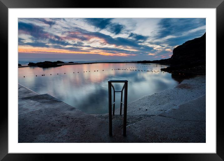 Bude Sea pool Lido Cornwall Framed Mounted Print by Maggie McCall