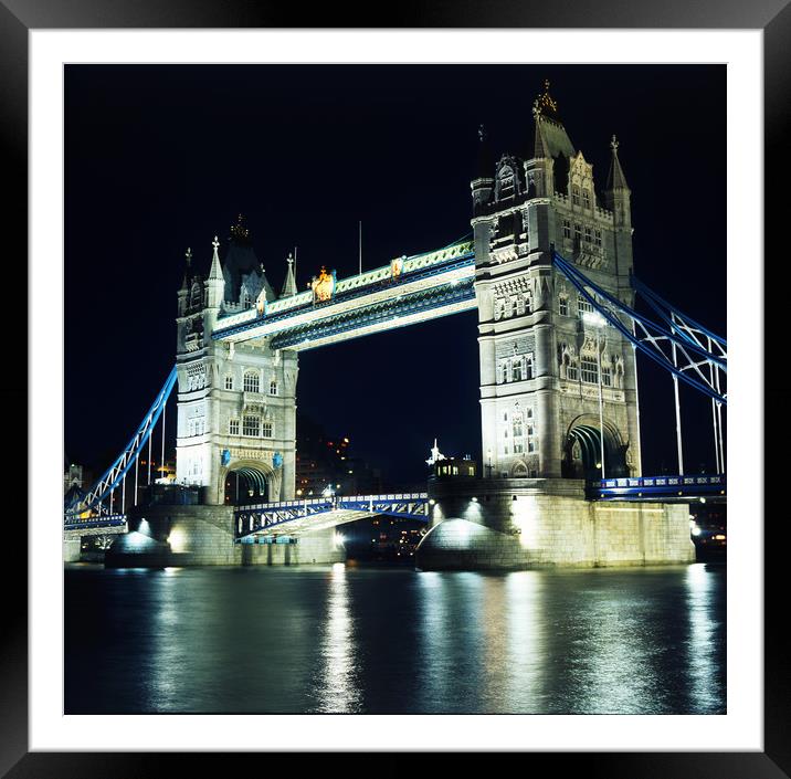Tower Bridge in London, England Framed Mounted Print by Maggie McCall