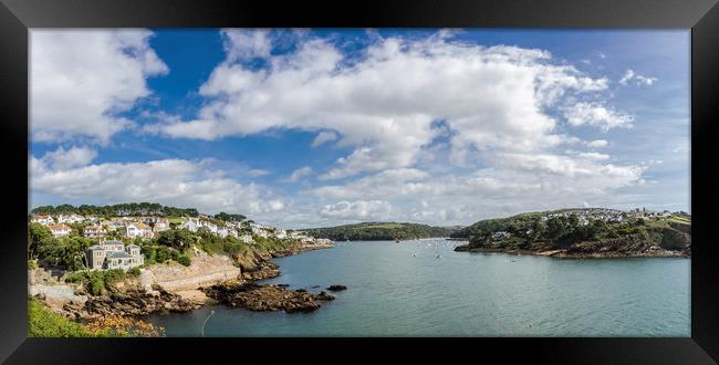 Fowey and Polruan  from St Catherine's Castle, Framed Print by Maggie McCall