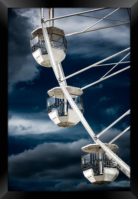 Ferris  Big wheel, Bournemouth. Framed Print by Maggie McCall