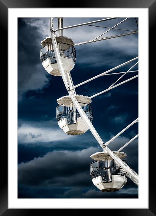 Ferris  Big wheel, Bournemouth. Framed Mounted Print by Maggie McCall