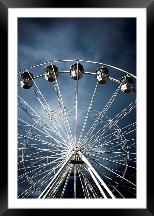 Ferris  Big wheel, Bournemouth.UK Framed Mounted Print by Maggie McCall