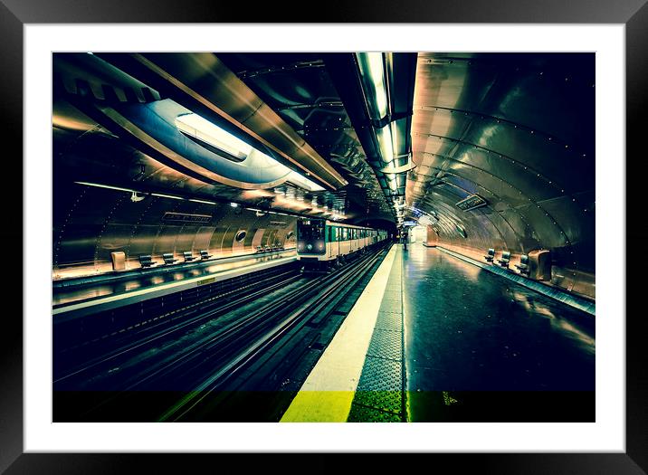 The Metro,  Les Arts et Metiers, Paris. Framed Mounted Print by Maggie McCall