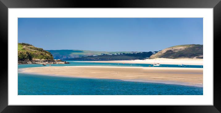 Padstow,  the  View across to  Rock & Daymer Bay Framed Mounted Print by Maggie McCall