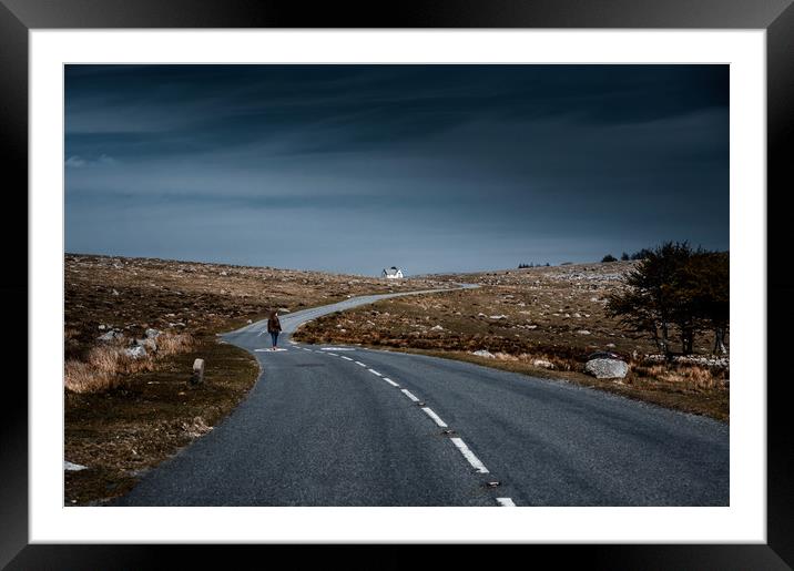 Dartmoor  with Rendlestone Pump House on   B3577 Framed Mounted Print by Maggie McCall