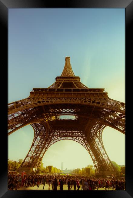Eiffel Tower. Framed Print by Maggie McCall