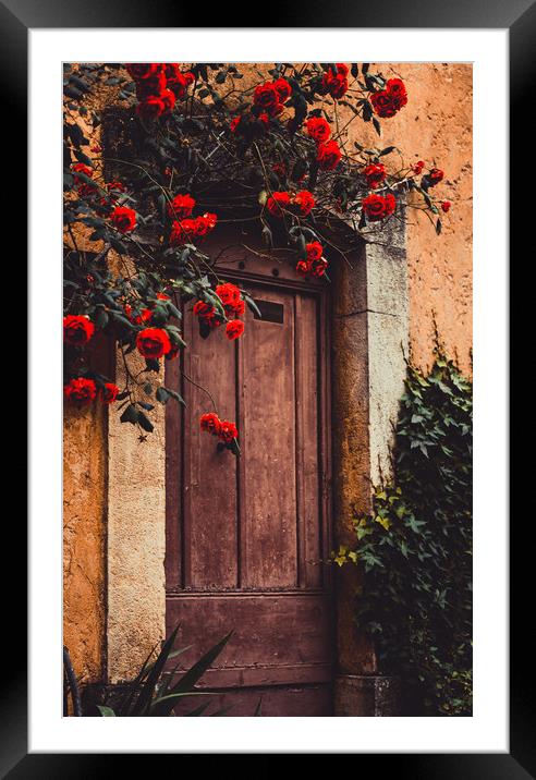 Doorway Valbonne France Framed Mounted Print by Maggie McCall