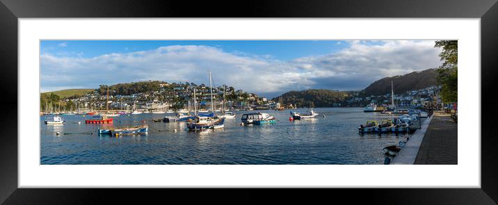 Dartmouth Estuary looking towards Kingswear. Framed Mounted Print by Maggie McCall