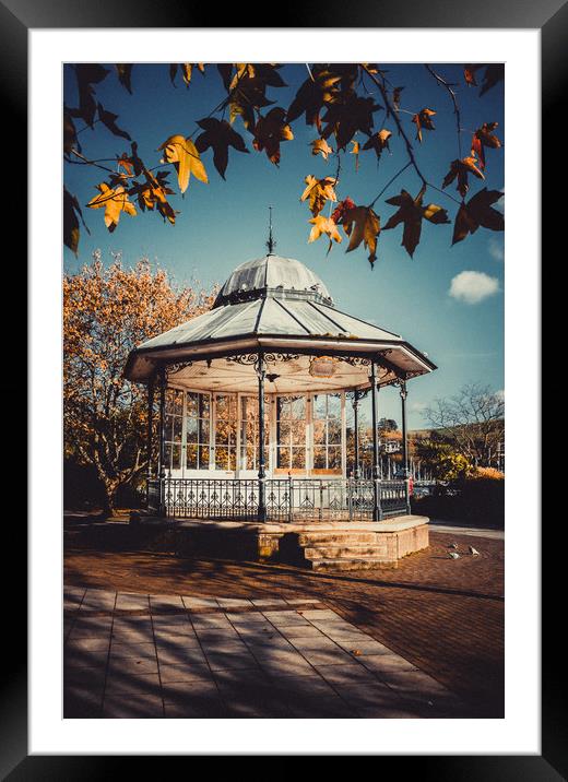 Dartmouth Bandstand. Framed Mounted Print by Maggie McCall