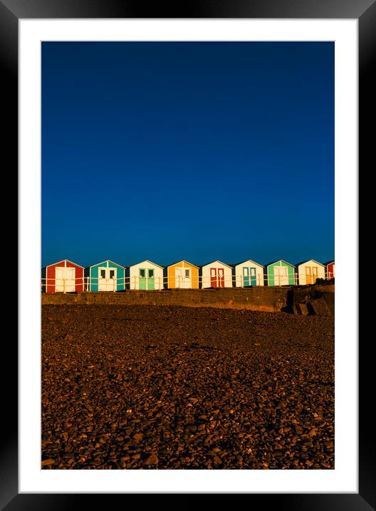 Beach Huts Summerleaze Beach, Bude, Cornwall Framed Mounted Print by Maggie McCall