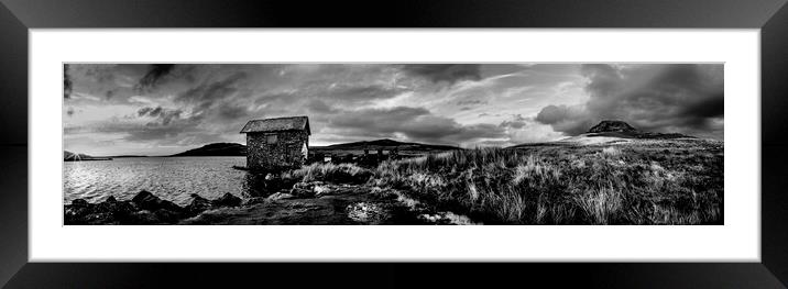 Devoke Water Panorama Framed Mounted Print by Maggie McCall