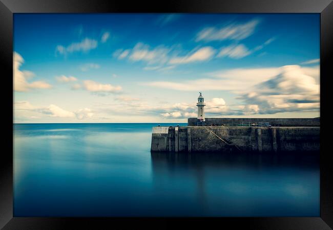 Mevagissey Lighthouse, Cornwall Framed Print by Maggie McCall
